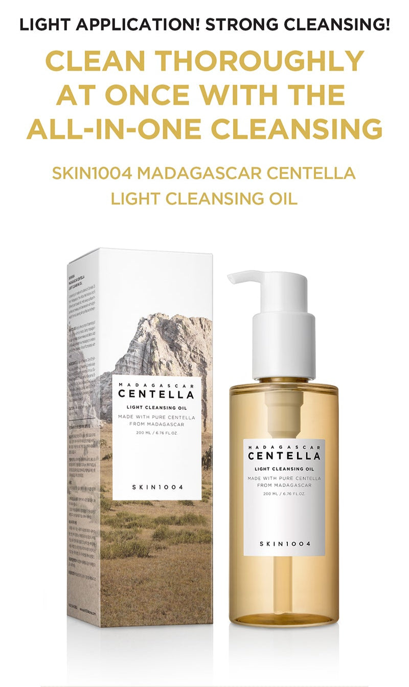 SKIN1004 - Madagascar Centella Light Cleansing Oil - 200ml - Dolly Jolly