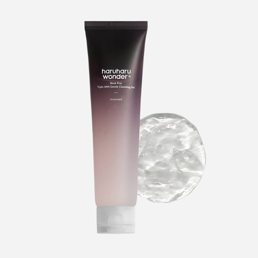 HARUHARU WONDER - Black RiceTriple AHA Gentle Cleansing Gel 100ml - Dolly Jolly