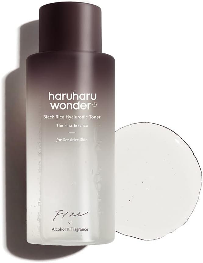 HARUHARU WONDER - Black Rice Hyaluronic Toner for Sensitive Skin - Fragrance Free - 300ml - Dolly Jolly