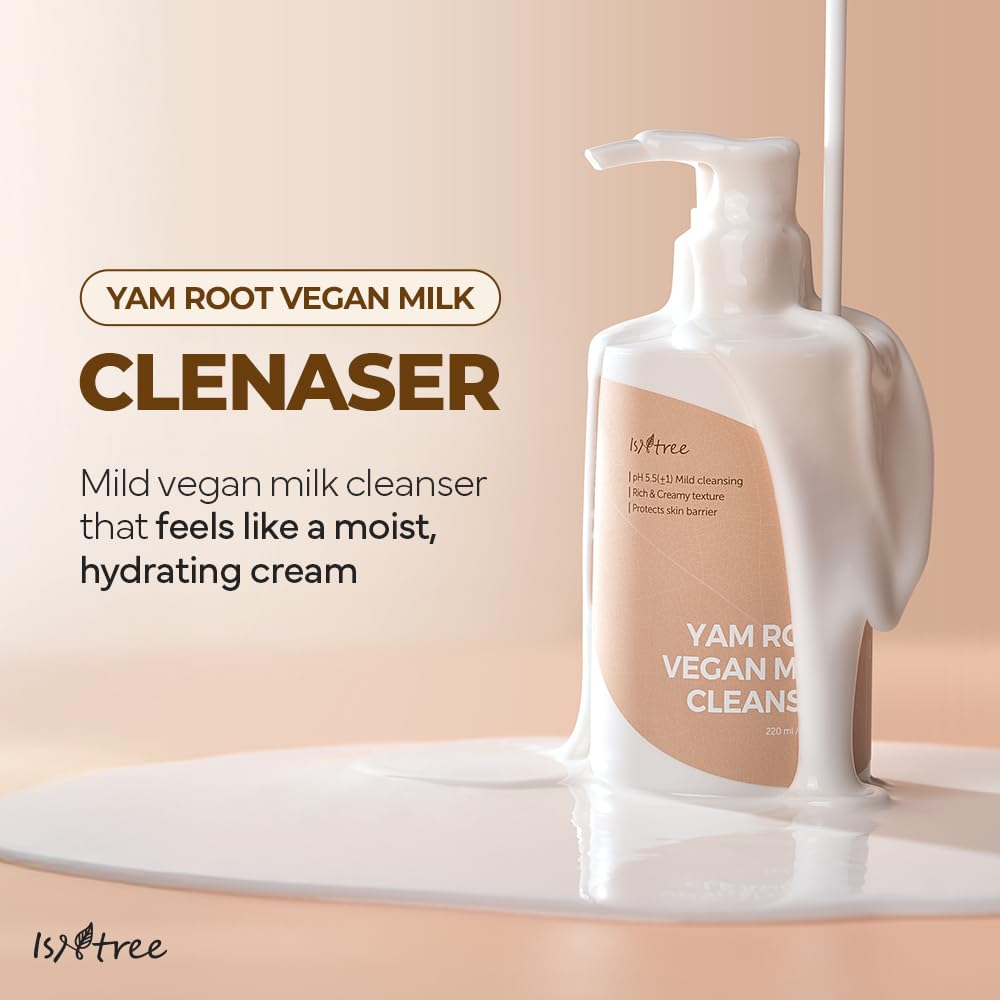 ISNTREE - YAM ROOT VEGAN MILK CLEANSER 220ml - Dolly Jolly