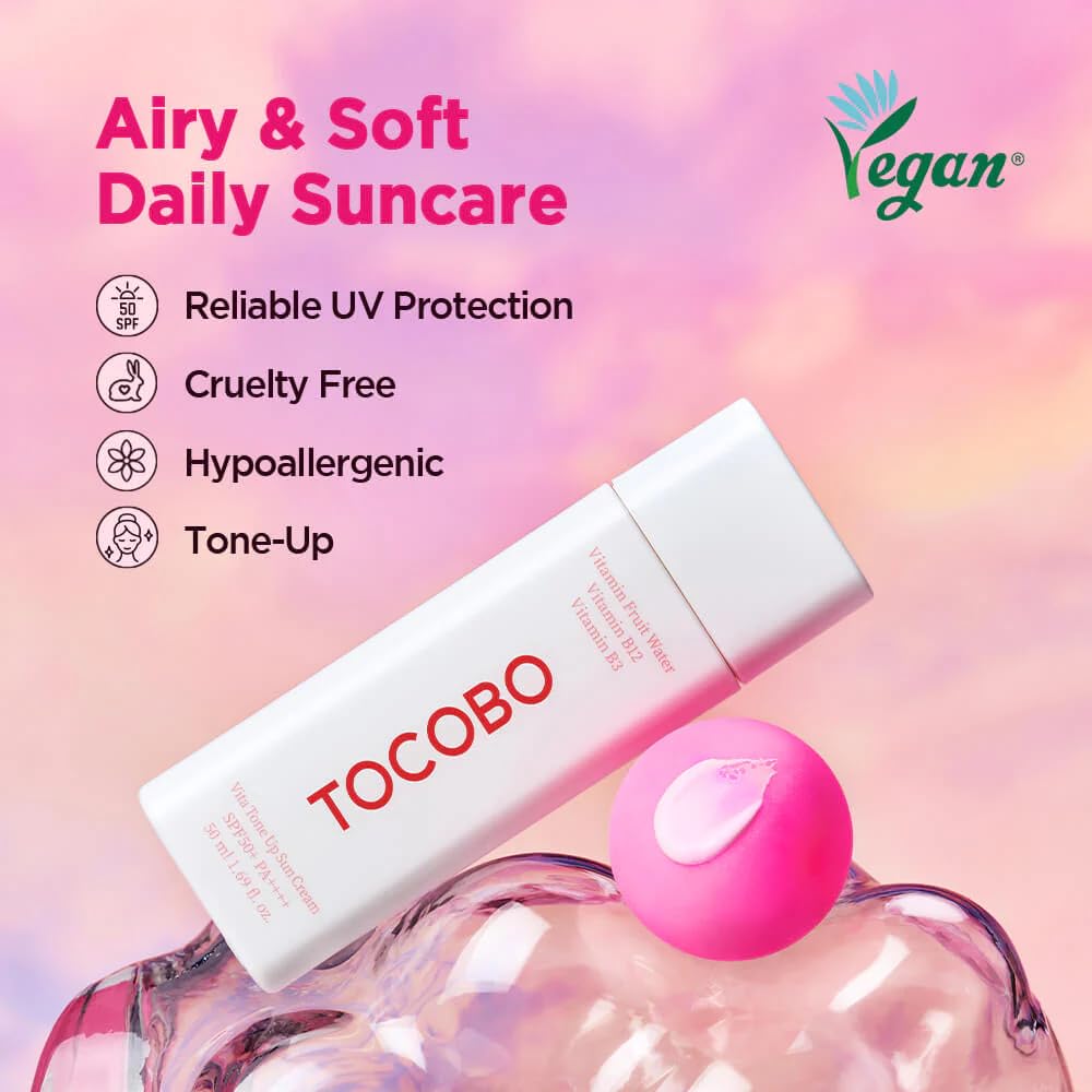 TOCOBO - Vita Tone Up Sun Cream SPF50+ PA++++ (50ml) - Dolly Jolly