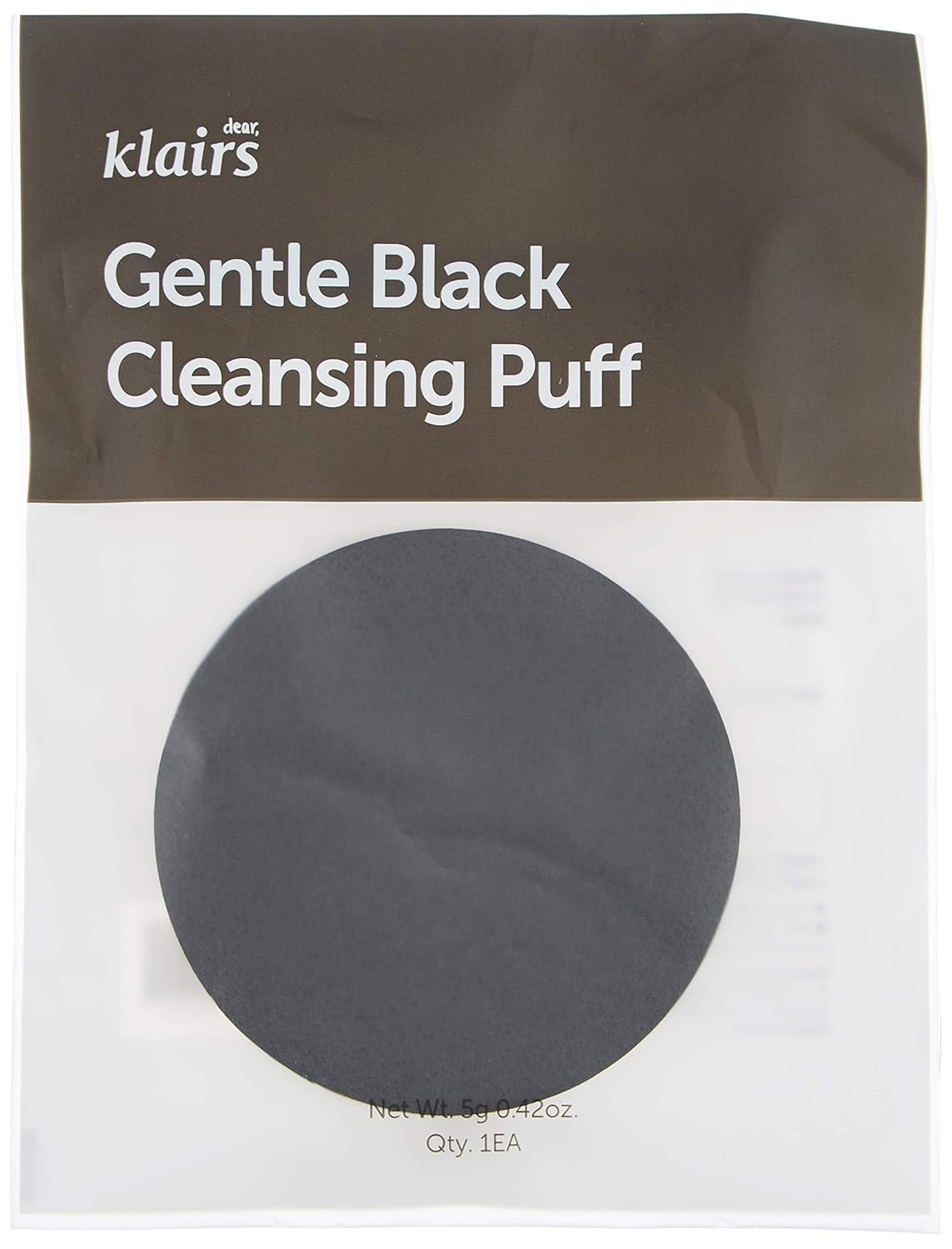DEAR KLAIRS GENTLE BLACK CLEANSING PUFF (1EA)10G - Dolly Jolly LLC