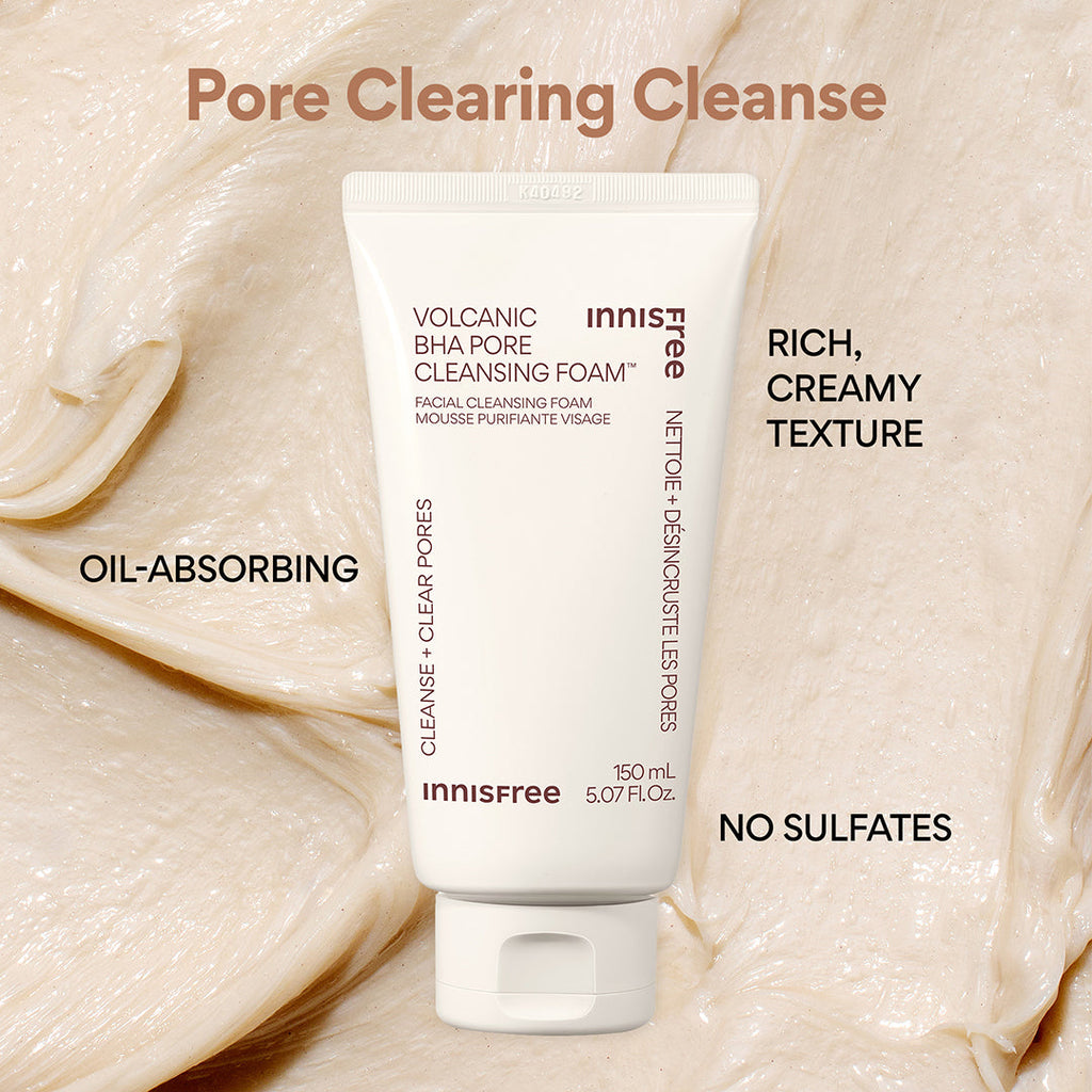 INNISFREE - Volcanic BHA Pore Cleansing Foam - 250g - Dolly Jolly